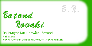 botond novaki business card